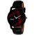 Unique Shopping Round Dial Black Leather Strap Analog Watch For Men