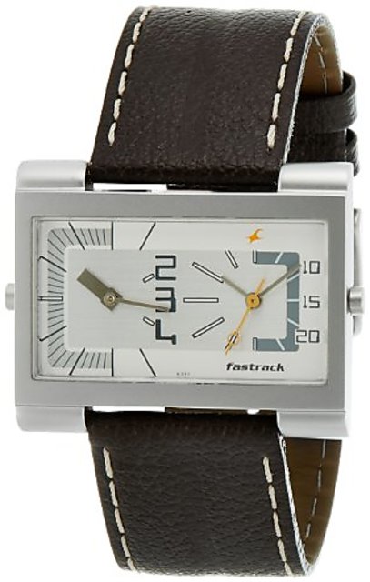 Buy Fastrack Dual Time Analog White Dial Mens Watch N1391SL01