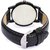 EGLOB Round Dial Black Leather Strap Men Quartz Watch for Men EG-5