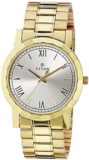 Buy Titan Analog Silver Dial Mens Watch NK1644YM01 Online