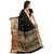 Women's designer black cotton silk jacquard border party wear saree (dfmd-dno.115black)