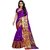 Women's designer purple cotton silk jacquard border work saree (dfmd-dno.115purple)