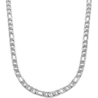                       Sullery  6mm Thickness  Link Fashion Silver Stainless Steel Chain For Men And Women                                              