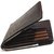 BROWN GENUINE LEATHER MENS PURSE WALLET MONEY CARD HOLDER- SLIM BI-FOLD-PERFECT CORPORATE GIFT 38