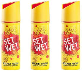 Set Wet Mischief Deodorant Spray 150ml Each Pack Of 3