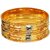Traditional  Multicolor Gold Plated Bangle for Women Set of 6 Pieces  Size-2.12