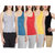 Vansh fashion Camisole for women's and Girls Combo of 5 Blue,Yellow,Red,Black,Grey