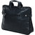 Urbanity Office Leather Laptop Bag 17 Inch for Unisex (Black)