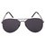 Ivy Vacker UV Protected Unisex Black Aviator and Wayfarer Sunglasses Combo of 3