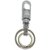 KD COLLECTIONS Double Ring Hook Keychain for Bike  Cars Hook Locking Hook Lock Hook Metal Keychain-Silver Color