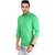 Green Plain Shirt for Mens