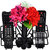 DV ENGINEERING Metal Unique Flower VASE Remote Holder/Stand/Organizer for TV, AC, DVD, STB, DTH. Remotes (Black)