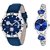 Best Couple Automatic Analog Round Dial Blue Synthetic Leather  Stainless Steel Watch - For Couple