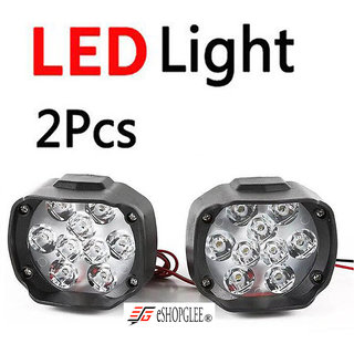 Buy ESHOPGLEE Bike Motorcycle 2 LED Headlight 9 SMD Driving