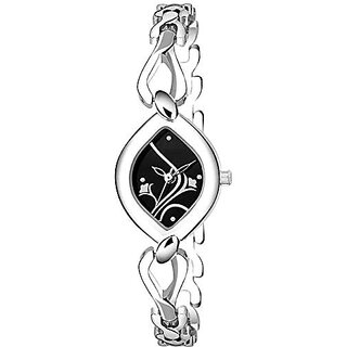 Swadesistuff Luxury Bangle Silver Color Watch for Women & Girls