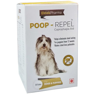 All4pets Poop Repel Tablets Coprophagia Aid for Dogs  Puppies(30 Tabs)