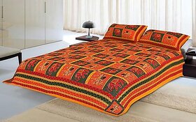 Ch Fashion Katha Work Special Bedsheet