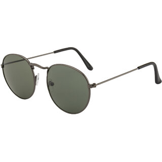 Fair-X Grey Green Panto Unisex Sunglasses - SS1510