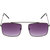 Fair-X Grey Gradient Square with Bar Unisex Sunglasses - SS1606