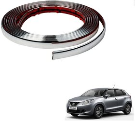 Auto Addict Car Side Window Chrome Beading Roll 10MM 20 Mtr For Maruti Suzuki Baleno Nexa