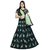 Saadhvi Green Taffeta Satin Embroidered Lehenga Choli