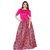 Saadhvi Grey Bangalore Satin Silk Floral Print Lehengha Choli