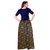 Saadhvi Navy Blue Bangalore Satin Silk Floral Print Lehengha Choli