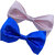 Wholesome Deal pink and royal blue neck bow tie (Pack of two)