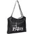 Black PU Tote Bag