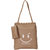 Beige PU Tote Bag