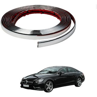 Auto Addict Car Side Window Chrome Beading Roll 15 MM 20 Mtr For Mercedes Benz CLS-Class