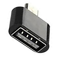 Just Click Micro USB OTG Adapter Black Pack of 1