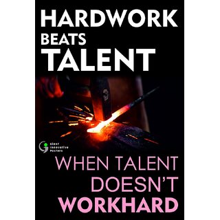                       Giant Innovative -  Motivational Wall Decor Poster For Students , Gym, Home And Office GI036 (250 GSM Paper, 12 x 18 Inch)                                              