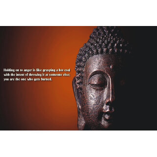                       Giant Innovative - Lord Buddha Religious Wall Decor Poster for Home and Office GI135 (250 GSM Paper, 12 x 18 Inch)                                              
