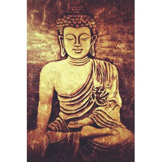 Giant Innovative - Lord Buddha Religious Wall Decor Poster for Home and Office GI147 (250 GSM Paper, 12 x 18 Inch)