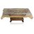 HomeStore-YEP High Quality Transparent Center Table Cover 4 Seater (Size - 40x60 Inches, Golden Lace)