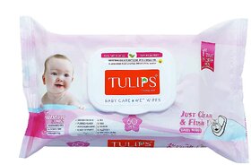 Tulips Baby Care Wet Wipes (60 Wipes)