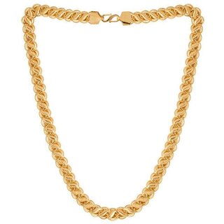 Jewar Mandi Chain Gold Plated Brass  Copper Link Chain Daily Use Jewelry For Men Boys 8233