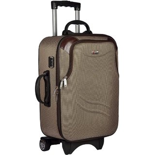Glorious Beige M( Between 61cm-69cm) Cabin Hard Executive Double Shell Expandable 24 INCH Luggage