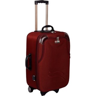 Glorious Maroon M( Between 61cm-69cm) Cabin Hard Executive Double Shell Expandable 26 INCH Luggage