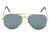 Arzonai Classics Aviator Golden-Green UV Protection Sunglasses For Men & Women |MA-095-S17|