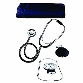 Recombigen Medical student aneroid sphygmomanometer Dial Blood Pressure Monitor With stethoscope