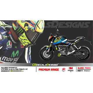 Buy Cr Decals Ktm Duke 125 200 390 Custom Decals Wrap Stickers Full