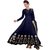 Saadhvi Blue Georgette Semi Stitched Embroidered Salwar Suit