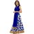Saadhvi Blue Art Silk Semi Stitched Printed Salwar Suit
