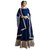 Saadhvi Blue Bangalore Silk Semi Stitched Embroidered Salwar Suit