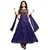 Saadhvi Blue Net Unstitched Printed Salwar Suit