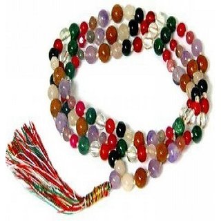 Jaipur Gemstone Natural Mix Sulemani Hakik Beads mala