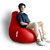 Style Homez Premium Leatherette XXL Bean Bag Gaming Chair Red Color, Cover Only