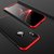 GKK Plastic 3in1 Slim Fit Double Dip Hard Back Cover for Oppo F9 Pro (Black and Red)